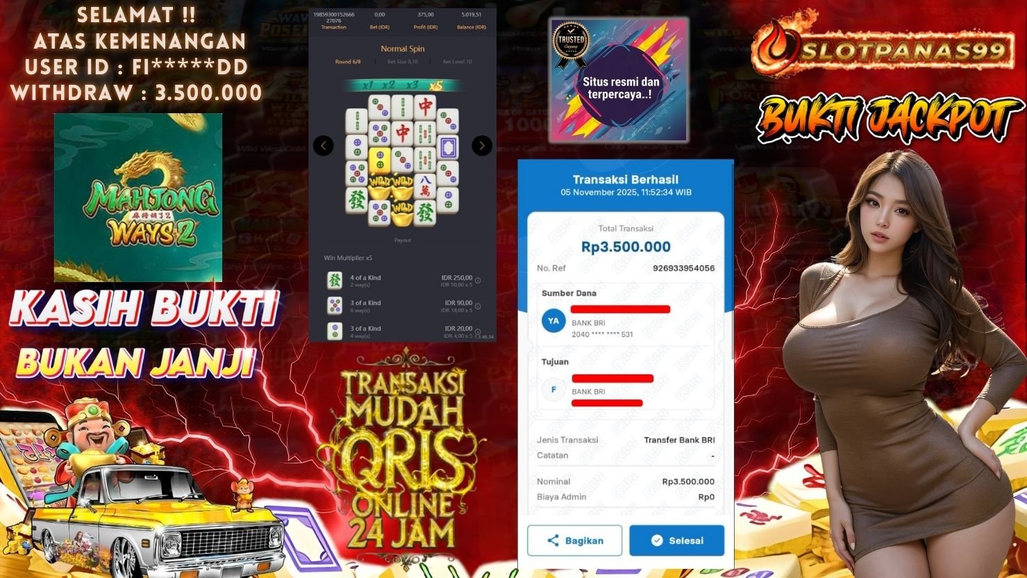 SLOTPANAS99 JACKPOT SLOT MAHJONG WAYS 2